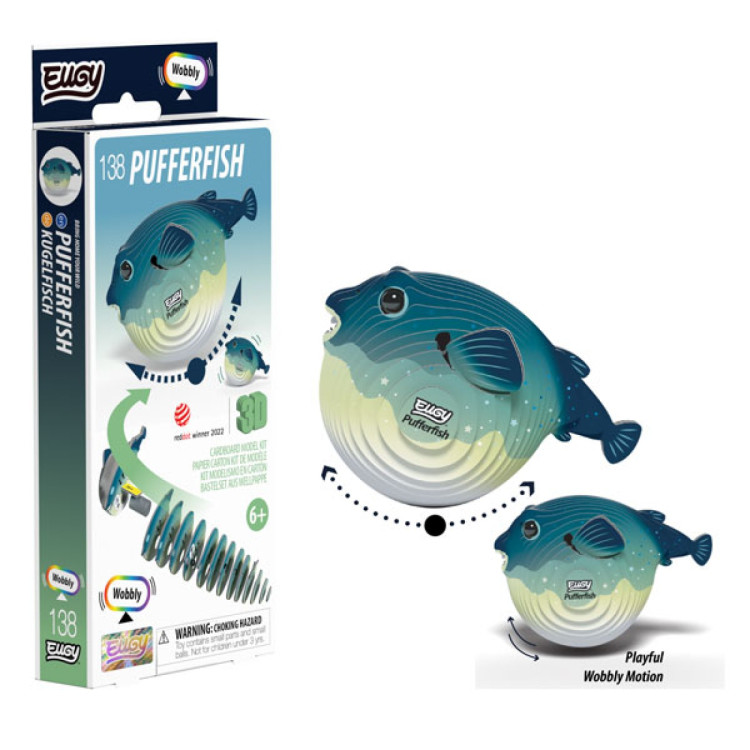 Eugy Card Model Kit - Pufferfish