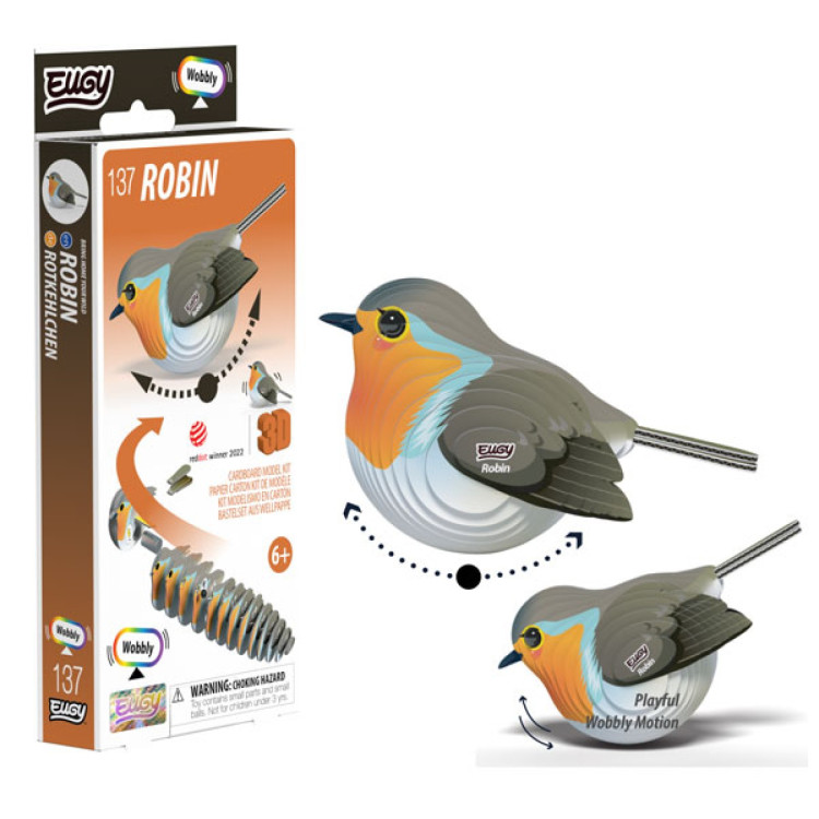 Eugy Card Model Kit - Robin