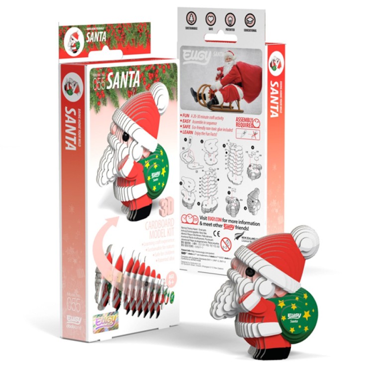 Eugy Card Model Kit - Santa