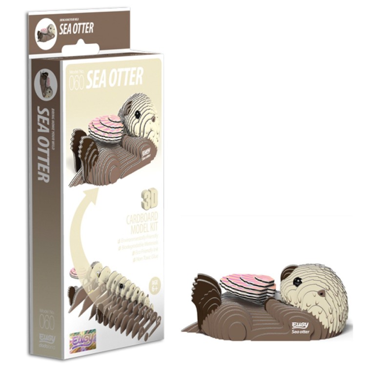 Eugy Card Model Kit - Sea Otter