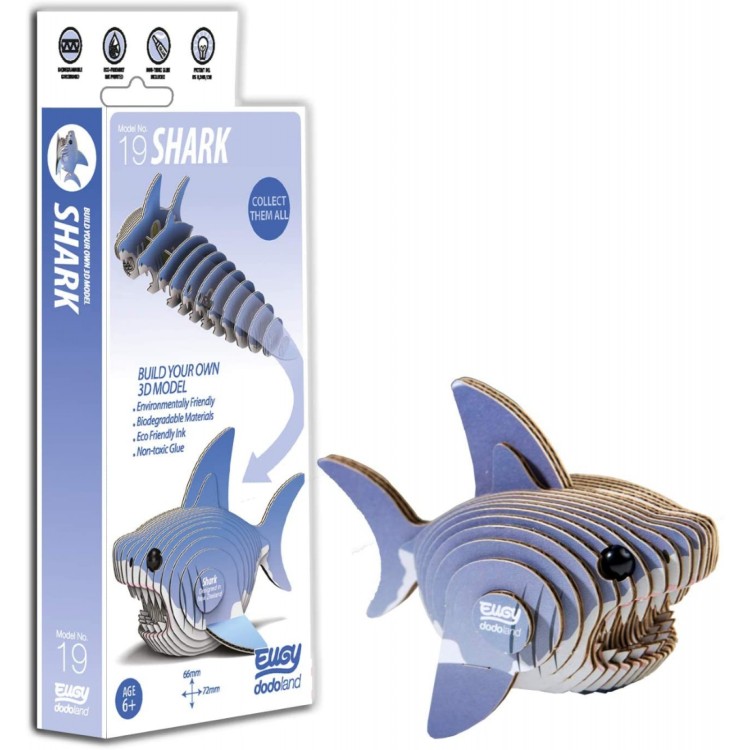 Eugy Card Model Kit - Shark