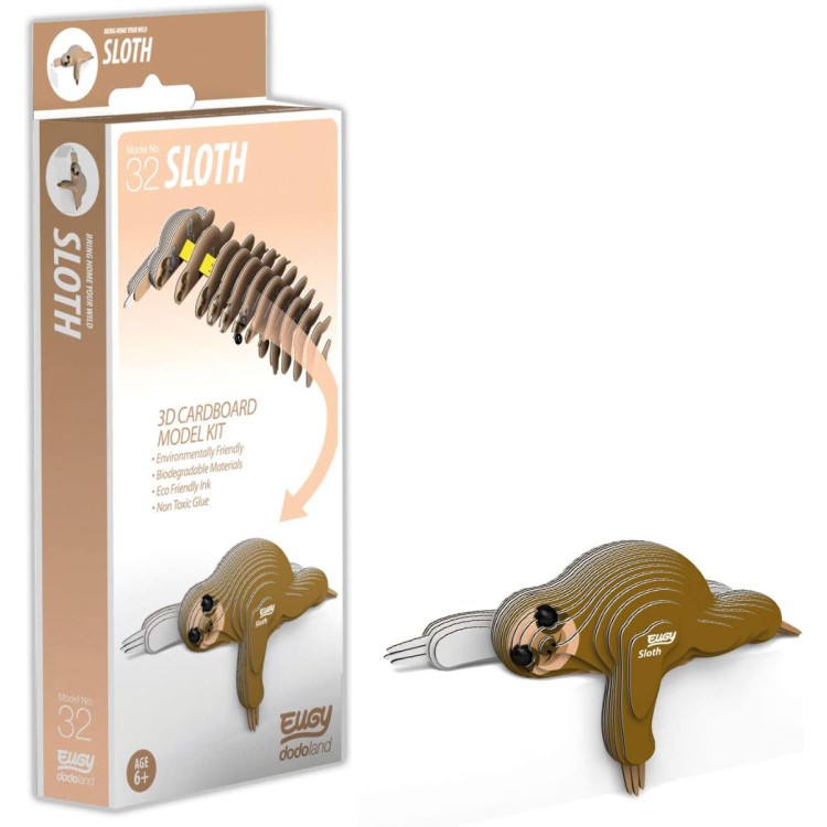 Eugy Card Model Kit - Sloth