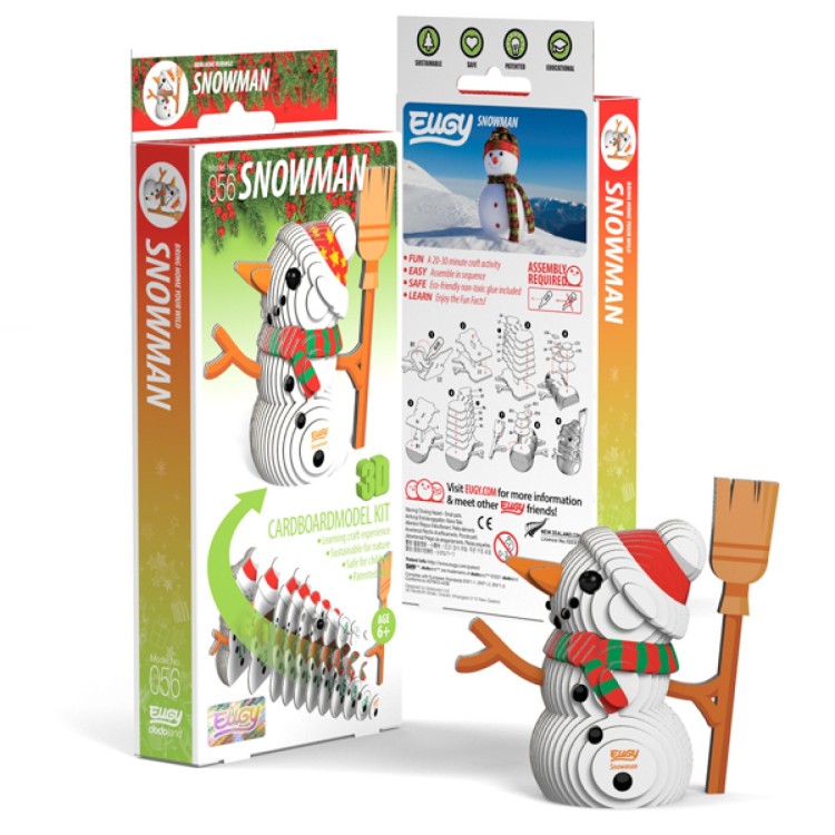 Eugy Card Model Kit - Snowman