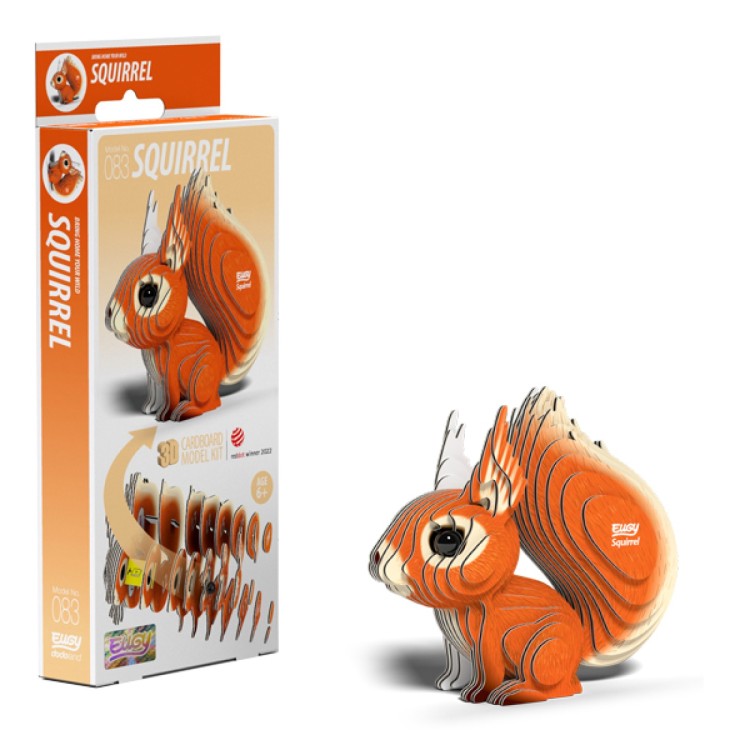 Eugy Card Model Kit - Squirrel