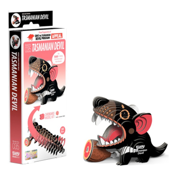 Eugy Card Model Kit - Tasmanian Devil