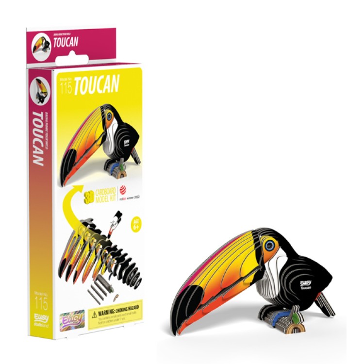 Eugy Card Model Kit - Toucan