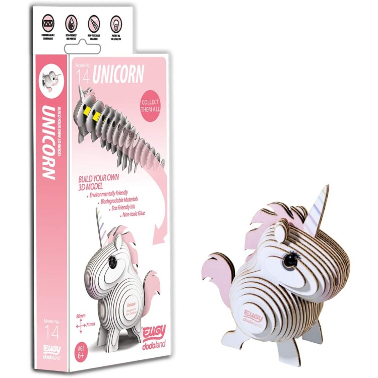 Eugy Card Model Kit - Unicorn