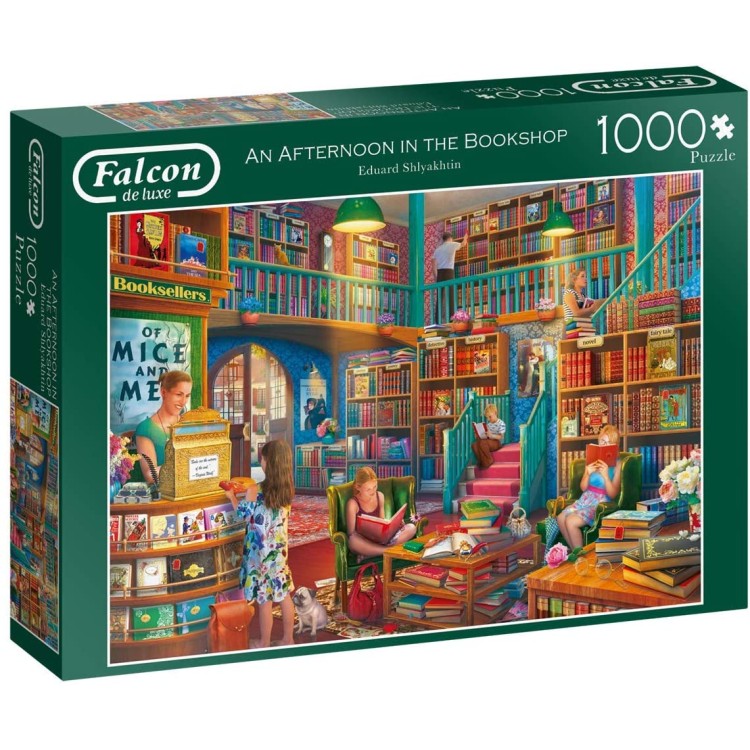 Falcon An Afternoon in the Bookshop 1000 Piece Jigsaw Puzzle