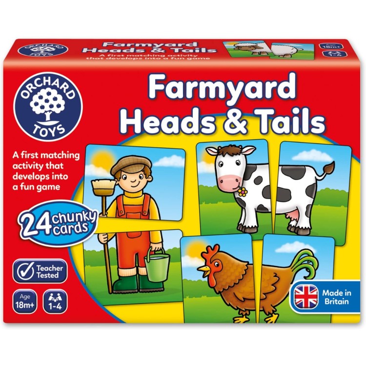 Orchard Toys Farmyard Heads & Tails Game