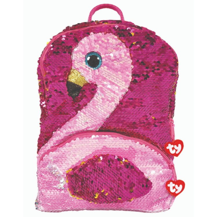 TY Flippables Fashion Gilda the Flamingo Backpack