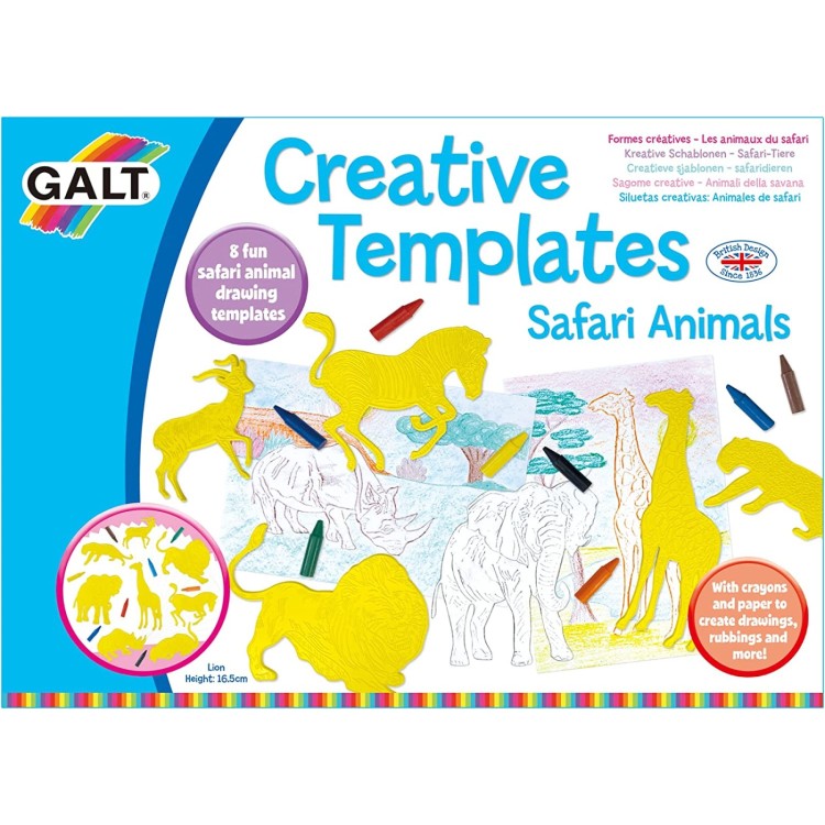 Galt Creative Templates Set - Safari Animals