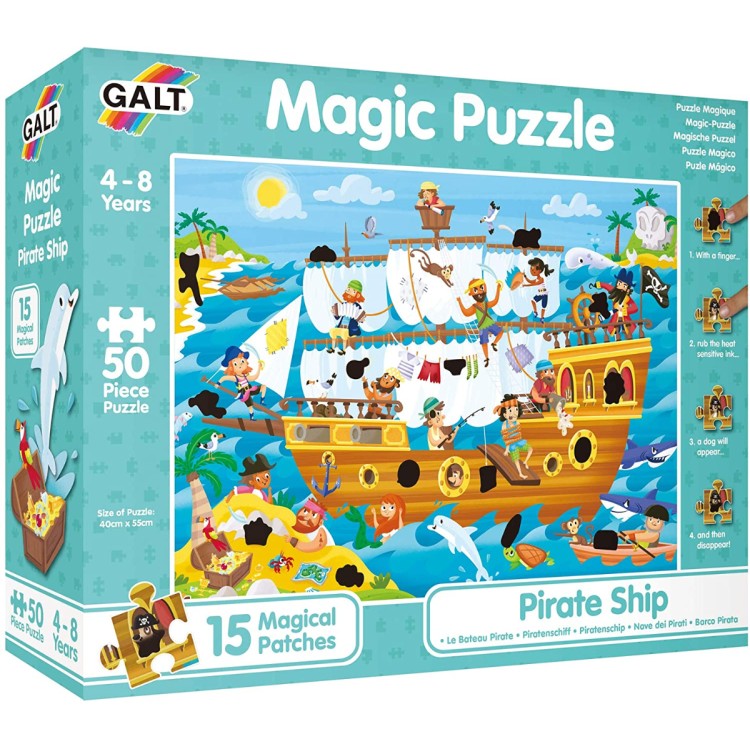 Galt Pirate Ship 50 Piece Magic Puzzle