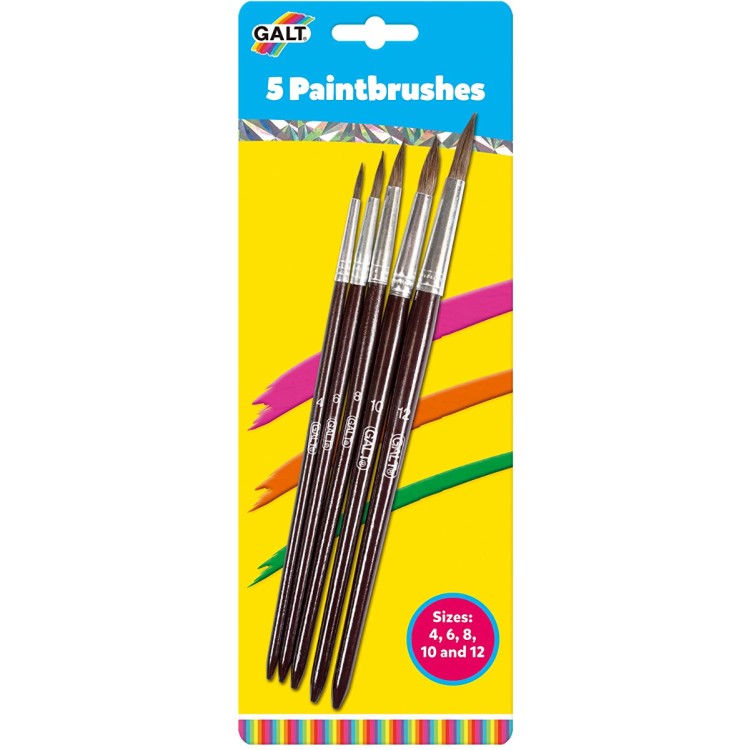 Galt Pack of Five Paintbrushes