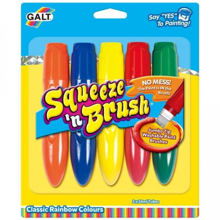 Galt Squeeze 'n Brush - 5 Classic Colours