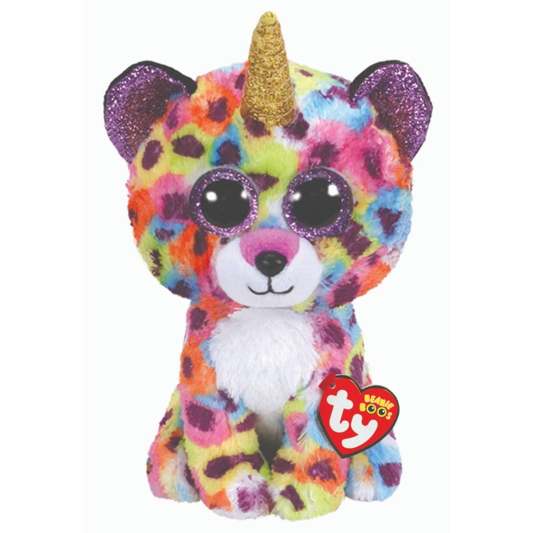 TY Giselle the Leopard Beanie Boo Medium Size