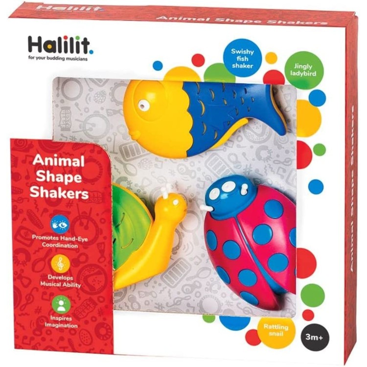 Halilit Animal Shape Shakers Set (Colours Shown May Vary)