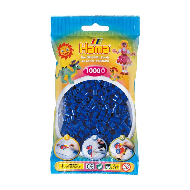 Hama Beads Bag of 1000 Dark Blue Beads