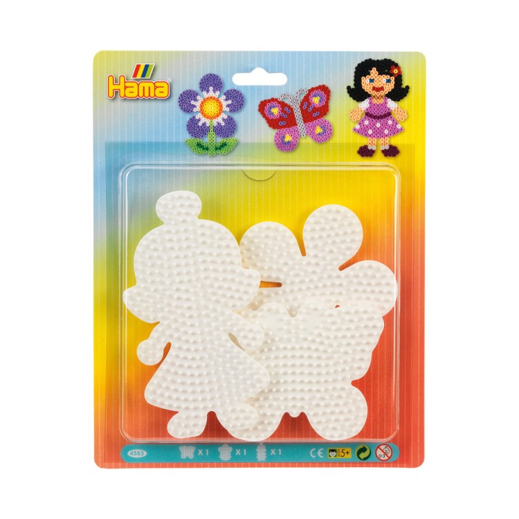 Hama Beads Mixed Pack of 3 Pegboards
