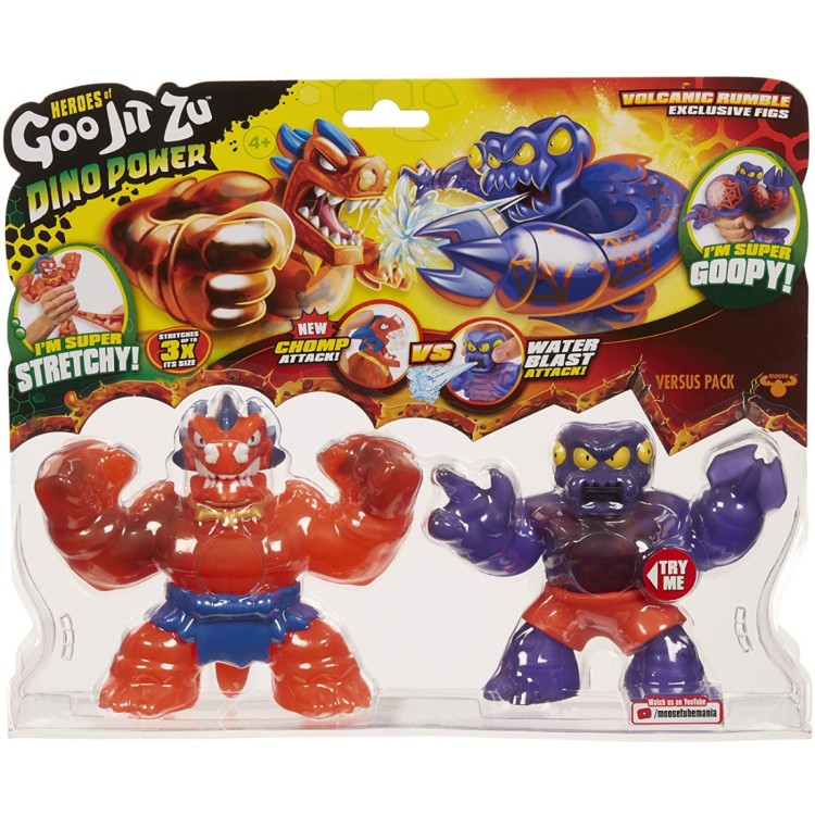 Heroes of Goo Jit Zu Dino Power Volcanic Rumble Series 3 Double Figure Pack