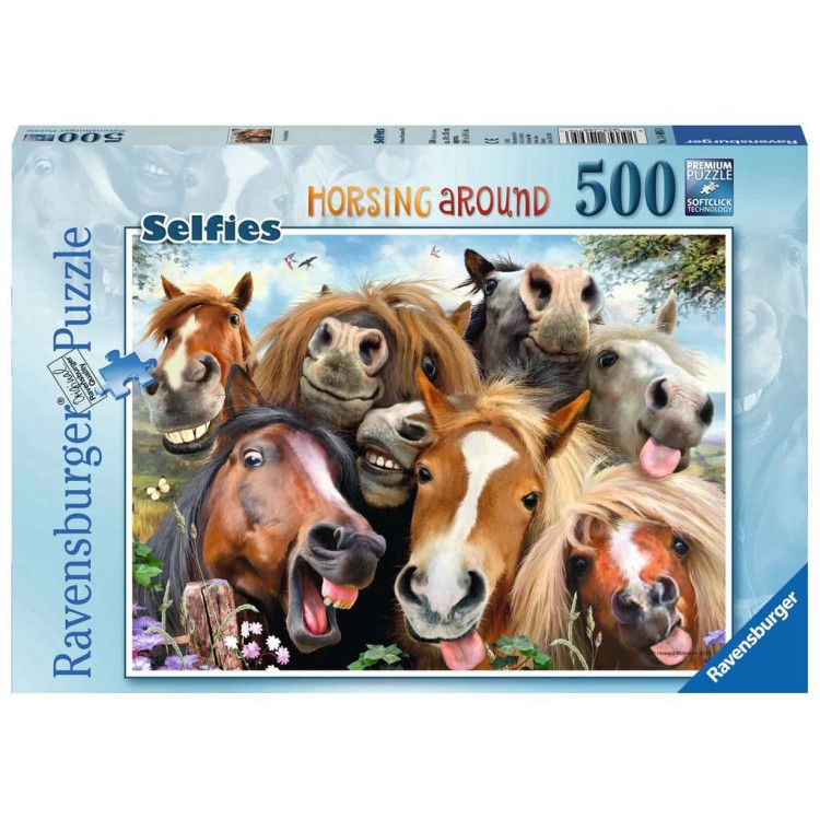 Ravensburger Selfies Horsing Around 500 Piece Jigsaw Puzzle