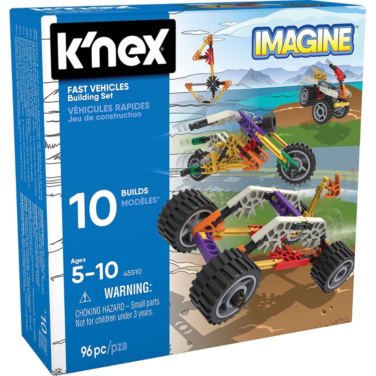 K'Nex Imagine 10 Builds Fast Vehicles Set