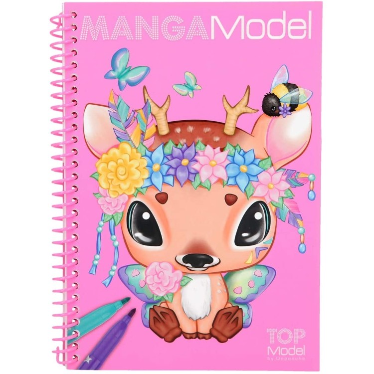 Top Model Manga Model Pocket Colouring Book