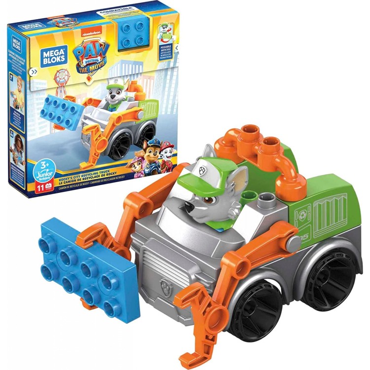 Mega Bloks Paw Patrol The Movie Rocky's City Recycling Truck