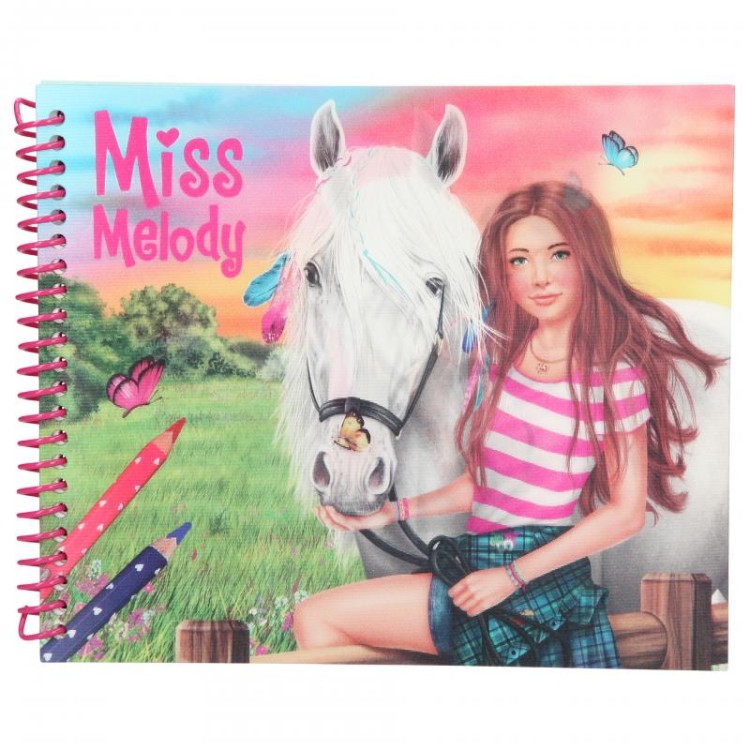 Miss Melody Dress Up Your Horse Colouring Book