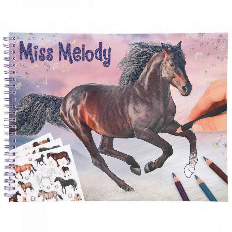 Miss Melody Horse Colouring Book