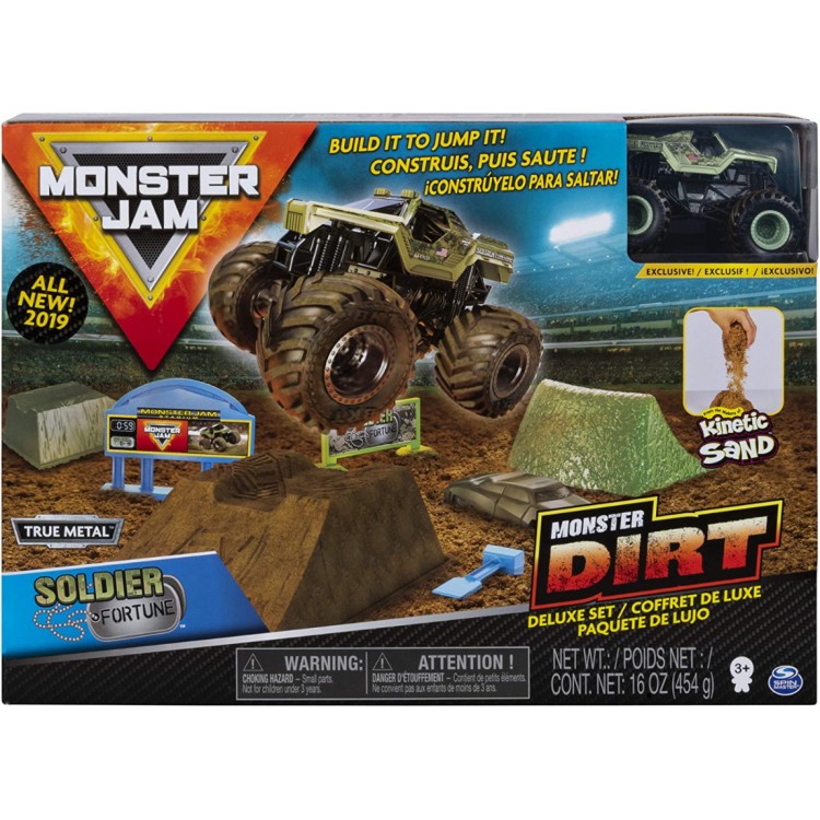Monster Jam Soldier of Fortune Monster Dirt Deluxe Set