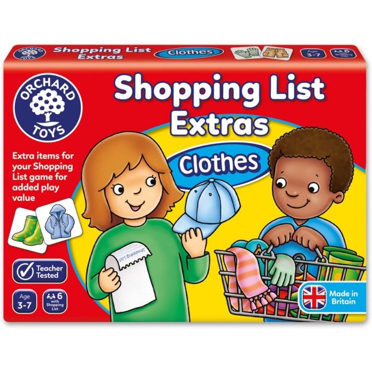 Orchard Toys Shopping List Extra - Clothes