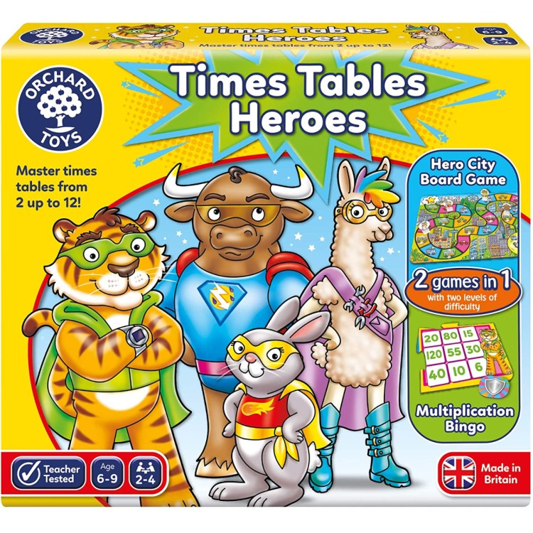 Orchard Toys Times Tables Heroes Game