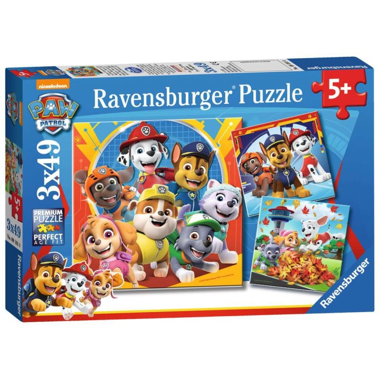 Ravensburger Paw Patrol 3 x 49 Piece Jigsaw Puzzles