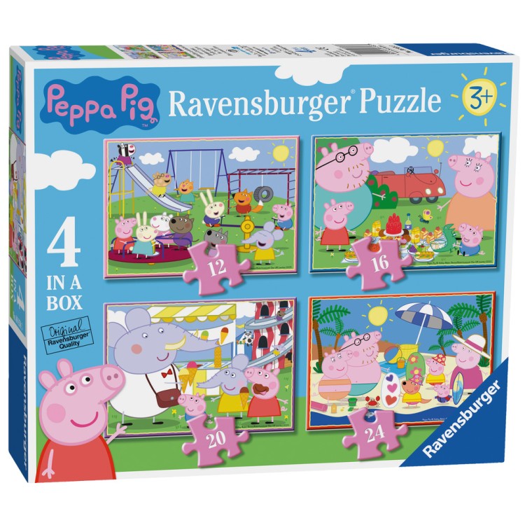 Ravensburger Peppa Pig 4 in a Box Jigsaw Puzzles 