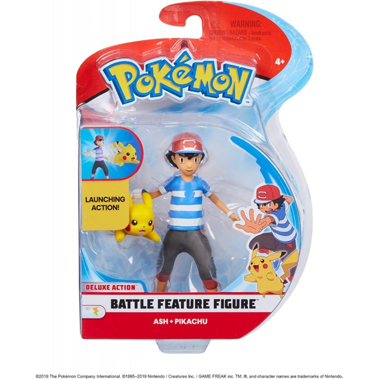 Pokemon Ash and Pikachu Battle Feature Figures