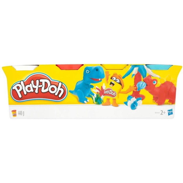 Play-Doh Pack of 4 Classic Colours Dinosaurs