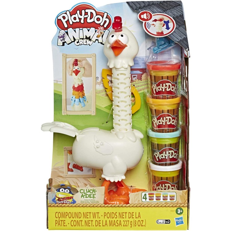 Play-Doh Animal Crew Cluck-A-Dee Feather Fun Chicken Set