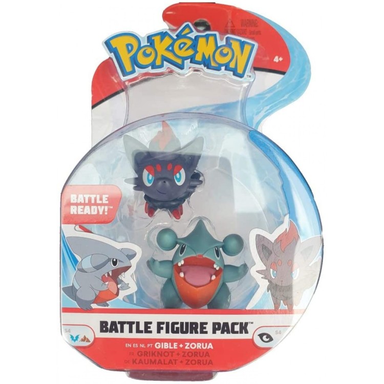 Pokemon Battle Figure Pack - Gible and Zorua