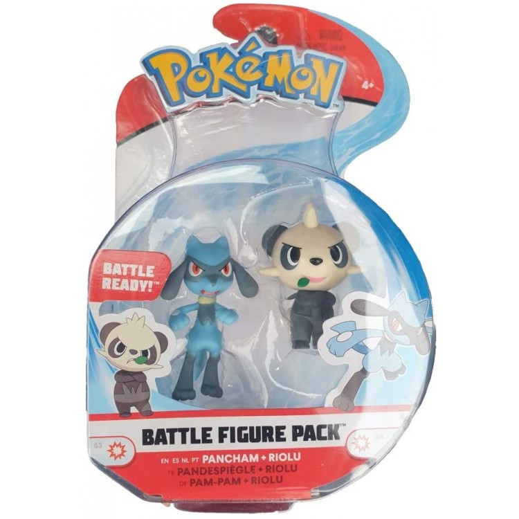 Pokemon Battle Figure Pack - Pancham and Riolu