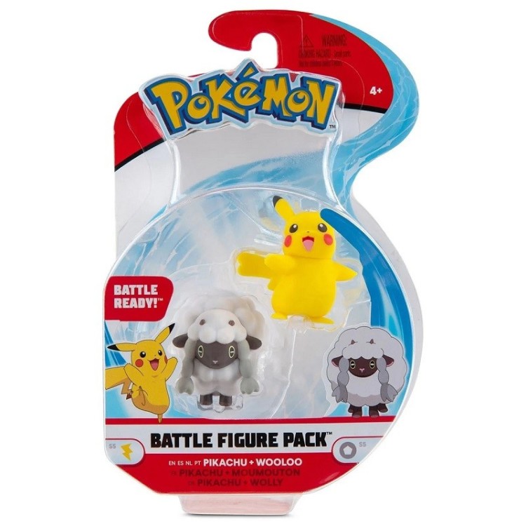 Pokemon Battle Figure Pack - Pikachu and Wooloo