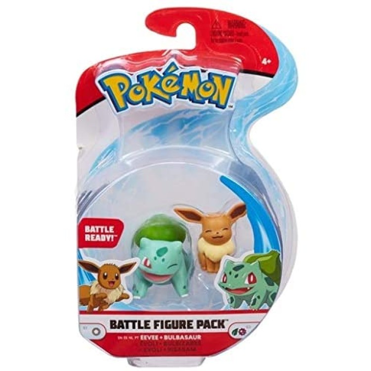 Pokemon Eevee & Bulbasaur Battle Figure Pack