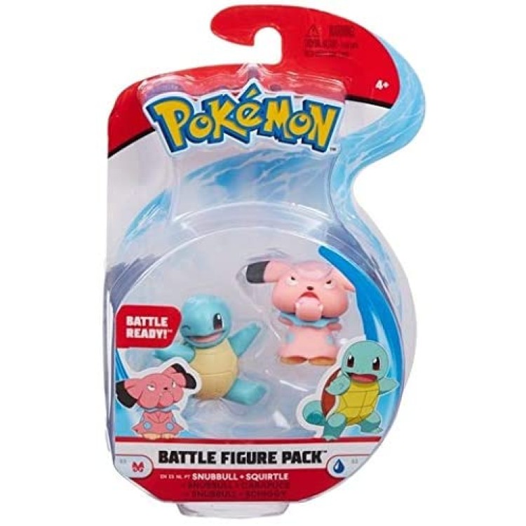 Pokemon Snubbull & Squirtle Battle Figure Pack