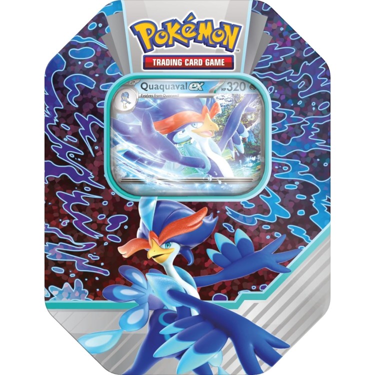 Pokemon TCG: Paldea Partners EX Tin - Quaquaval Design