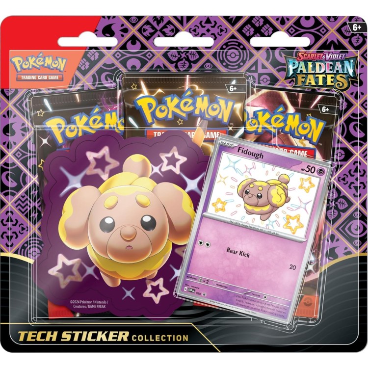 Pokemon TCG: Paldean Fates - Tech Sticker Collection (Fidough)