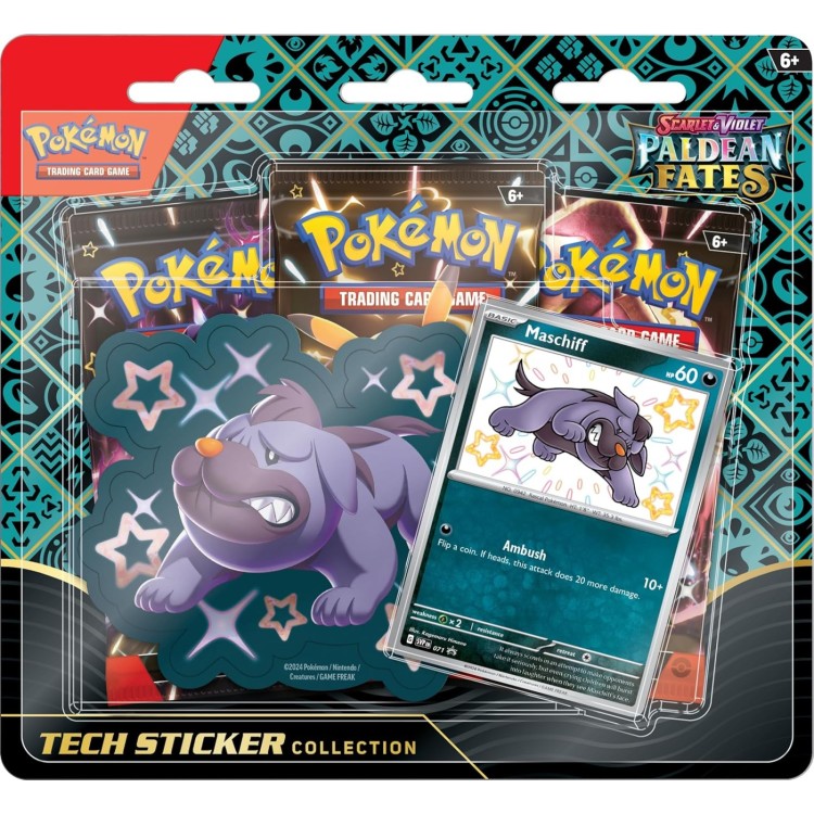 Pokemon TCG: Paldean Fates - Tech Sticker Collection (Maschiff)