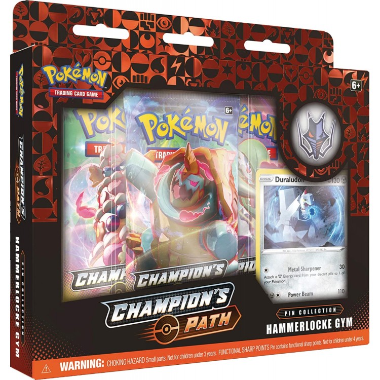 Pokemon TCG Champions Path Hammerlocke Gym Pin Collection Set