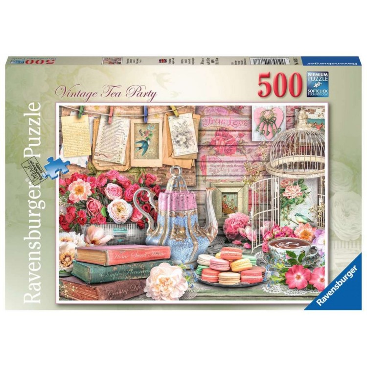 Ravensburger Vintage Tea Party 500 Piece Jigsaw Puzzle