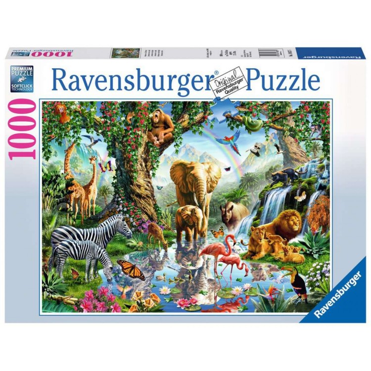 Ravensburger Adventures in the Jungle 1000 Piece Jigsaw Puzzle