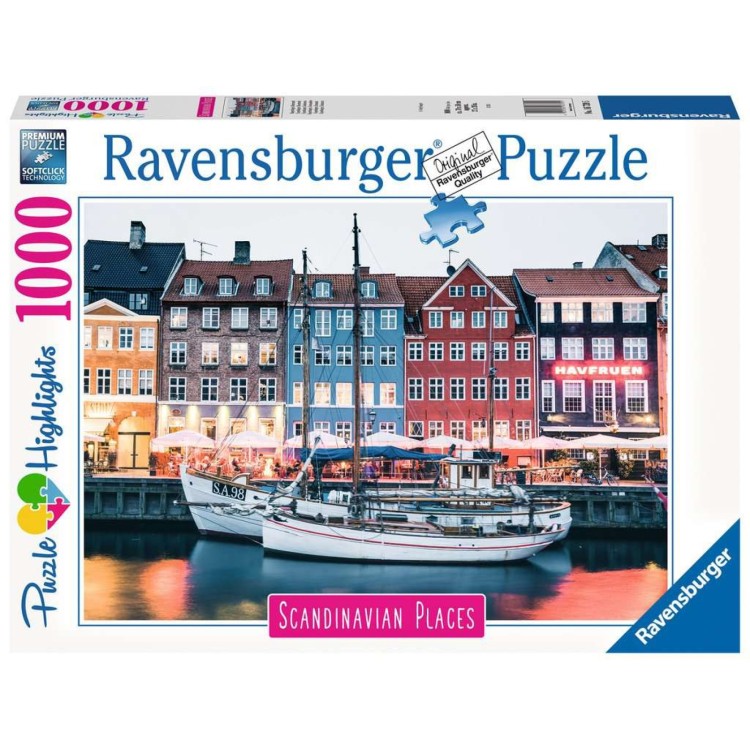 Ravensburger Copenhagen Denmark 1000 Piece Jigsaw Puzzle