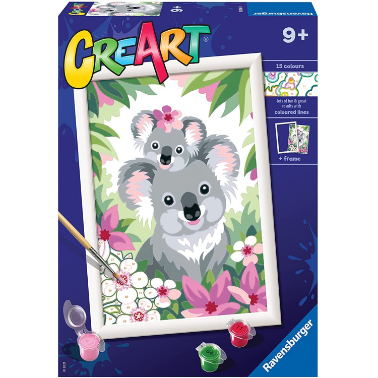 Ravensburger CreArt Paint by Numbers - Koala Cuties